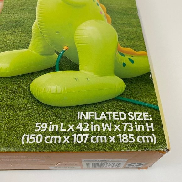 Play Day Inflatable Dinosaur Sprinkler Water Fun Toy - Picture 3 of 9